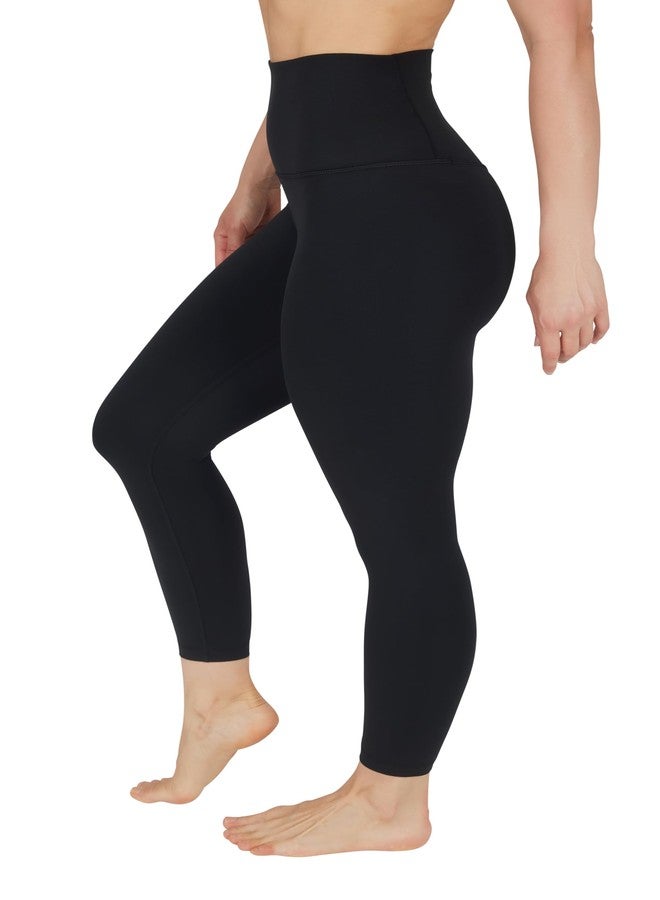 90 Degree By Reflex Womens High Waisted Leggings Buttery Soft Workout Squat Proof Gym Yoga Pants - Classic Black - Small - Image 1